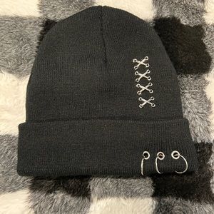 black beanie